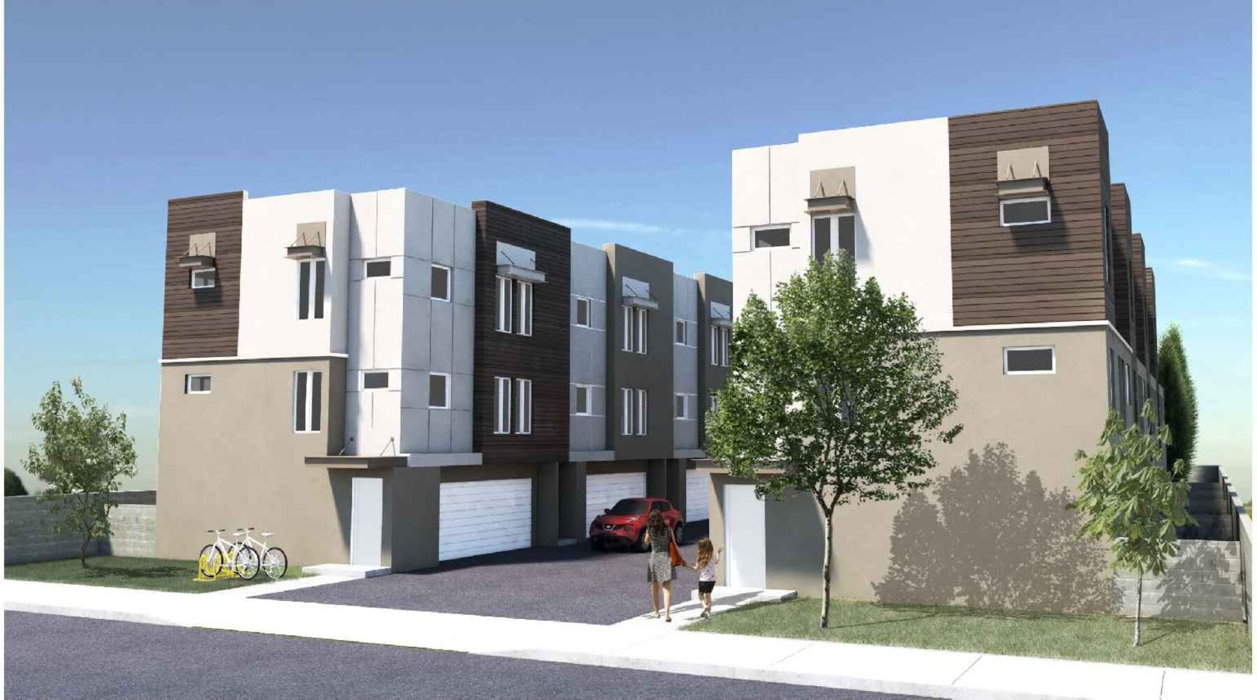 Rendering — corner view